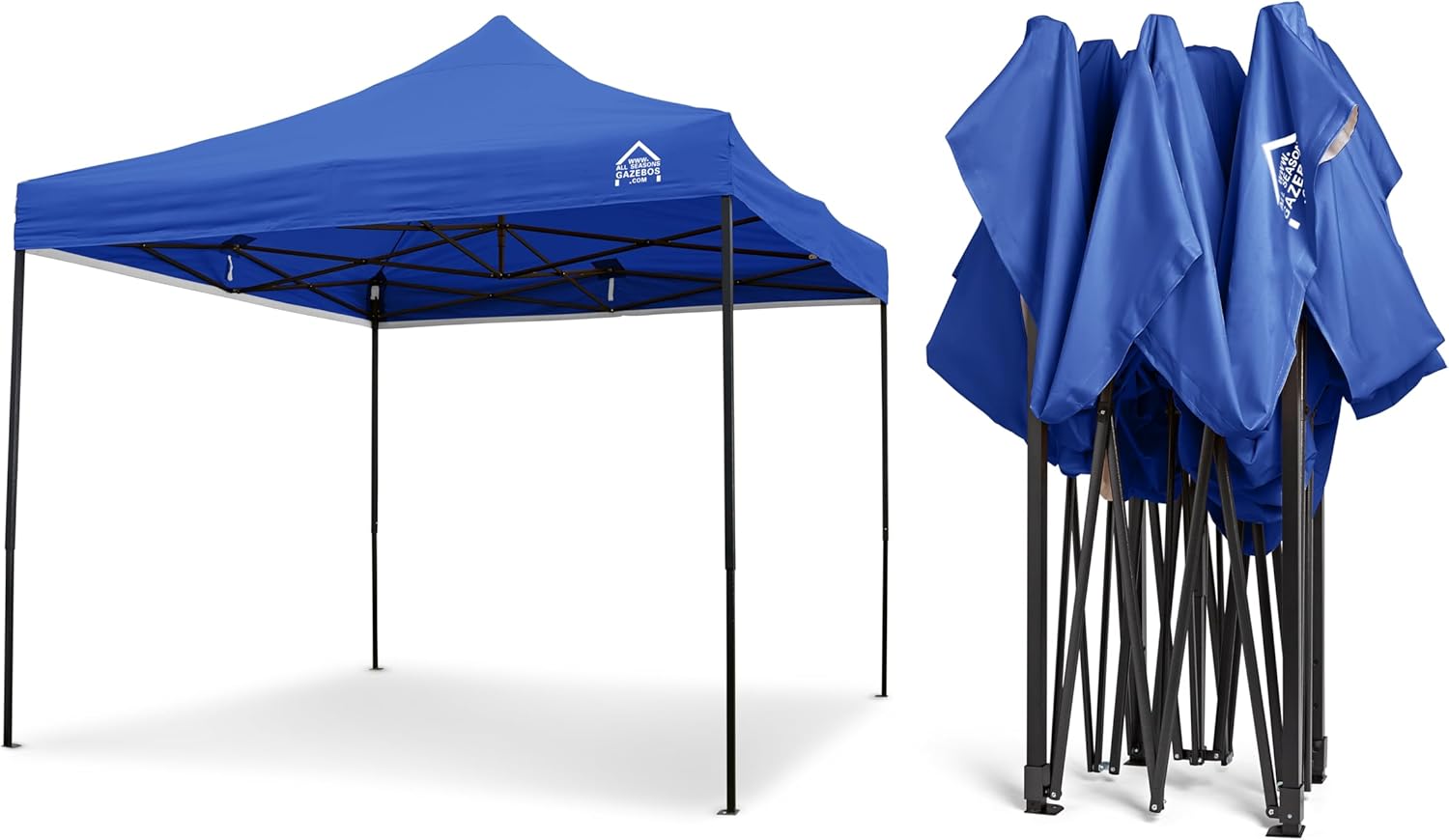 bleujardin - Tonnelle Pop-up - 3x3m - entièrement imperméable, Bleu Roi