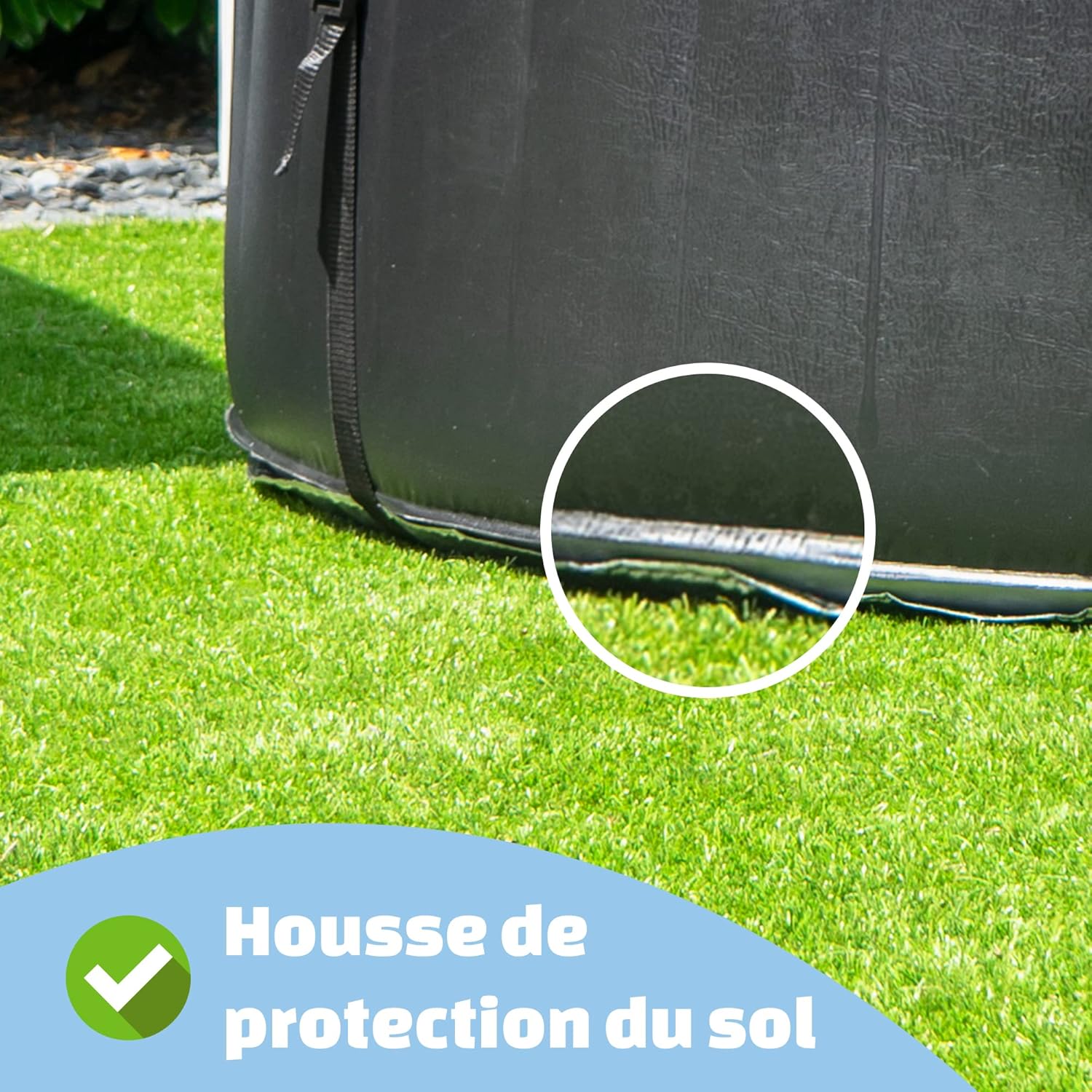 bleujardin - Silver Classic Spa - 204x65cm - 4 places, chauffage, 140 jets d'air, filtration