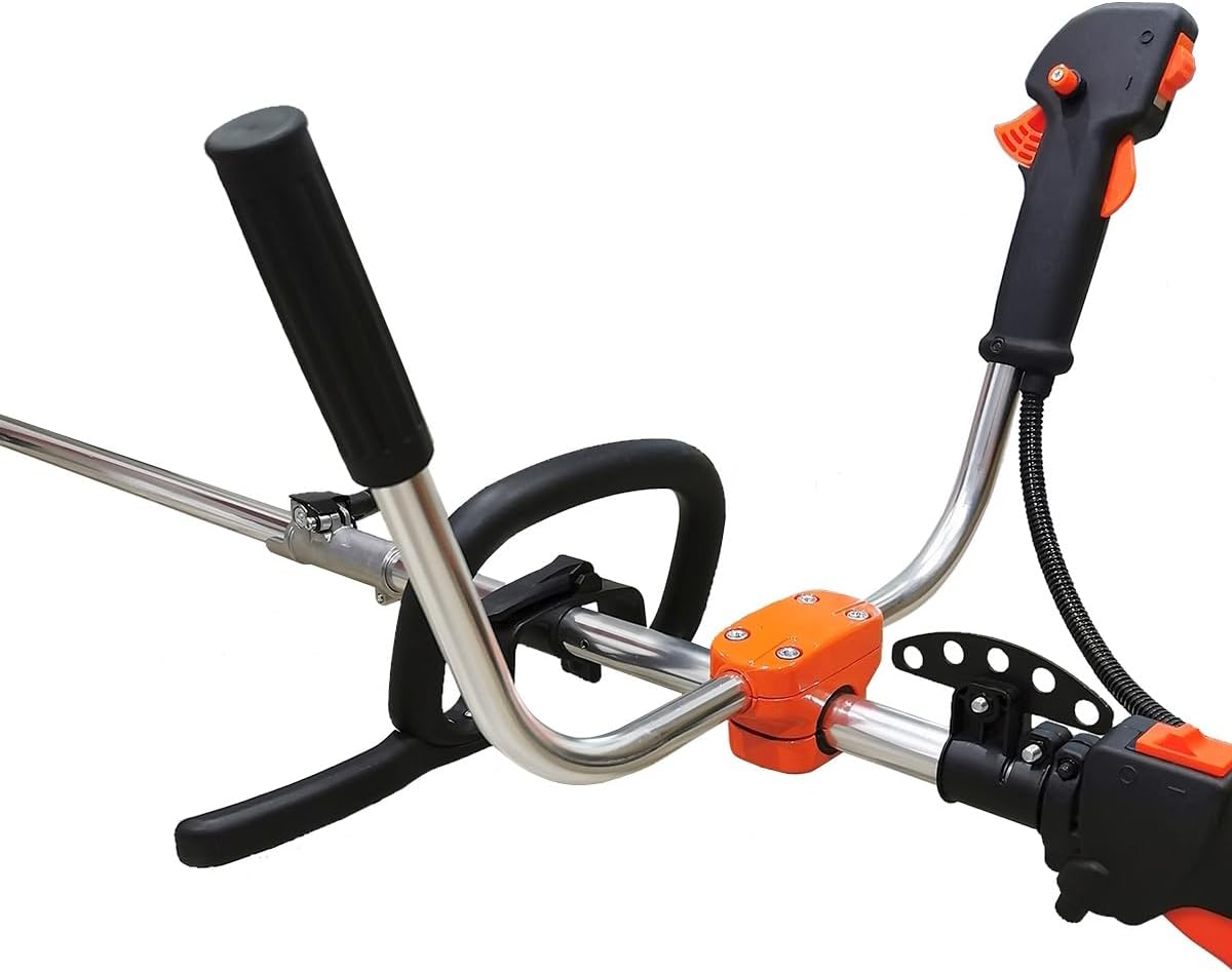bleujardin - multifonction 4 en 1 thermique - 3 outils + rallonge - tronçonneuse, débroussailleuse, taille-haies