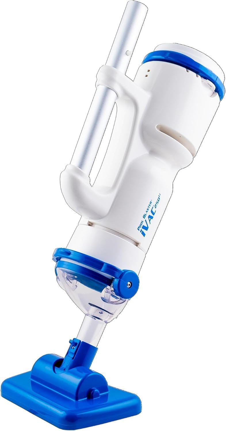 Water Tech bleujardin iVac 250 Li Aspirateur Piscine Électrique sans Fil, Batterie Lithium Rechargeable, Nettoyeur Puissant pour Piscine Hors Sol et Enterrée, Spa et Jacuzzi, Aspirateur Manuel