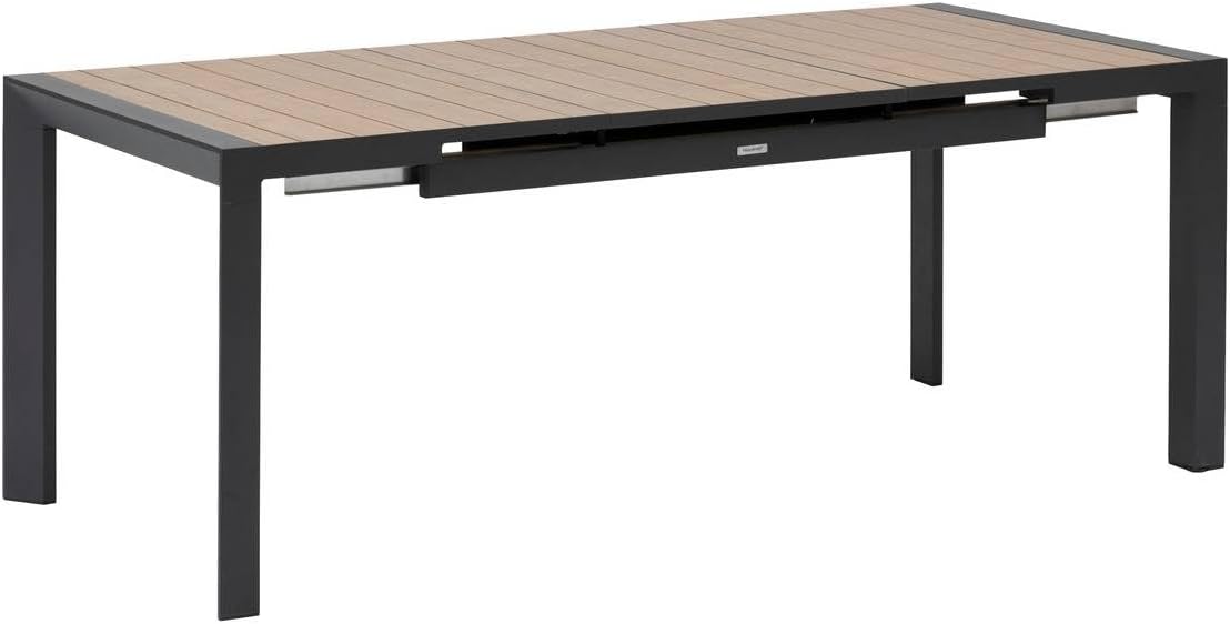 bleujardin - Evasion Extensible 8 places - aluminium antirouille - effet bois