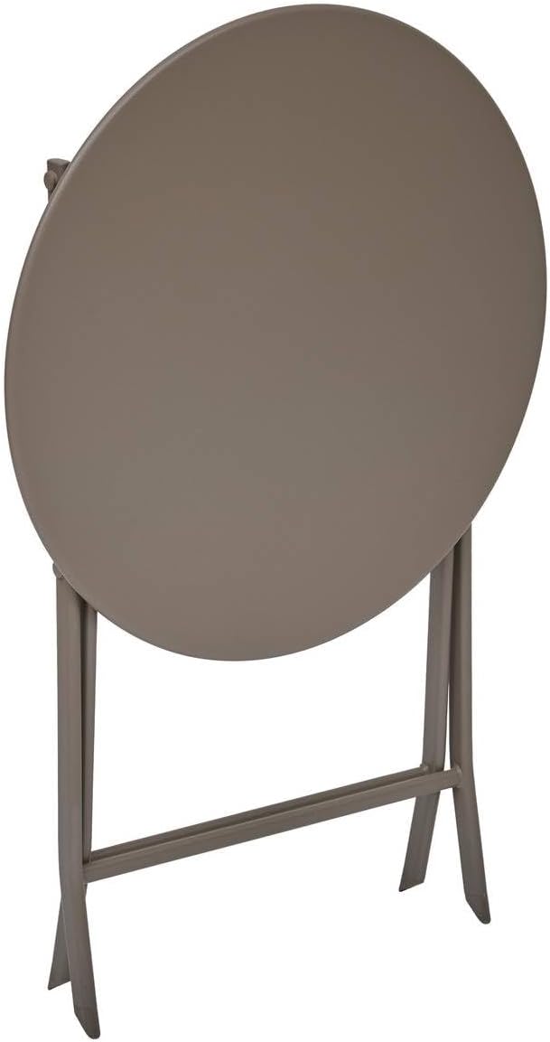 bleujardin - Greensboro pliante ronde - 2 places - acier renforcé, antirouille