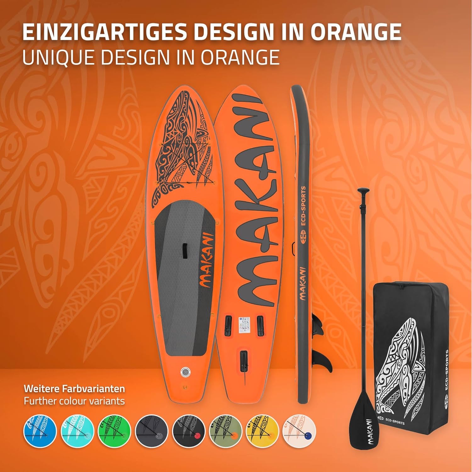 bleujardin - Stand Up Paddle Série - 305/308/320/380 cm - PVC, 120/150 kg, ép. 10/15 cm