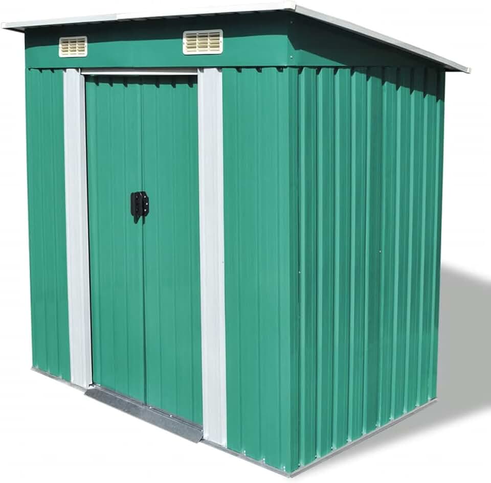 bleujardin Abri de Jardin Métal Vert,Abris De Jardin,Abri De Stockage pour Jardin,Abri D'Outils De Jardin