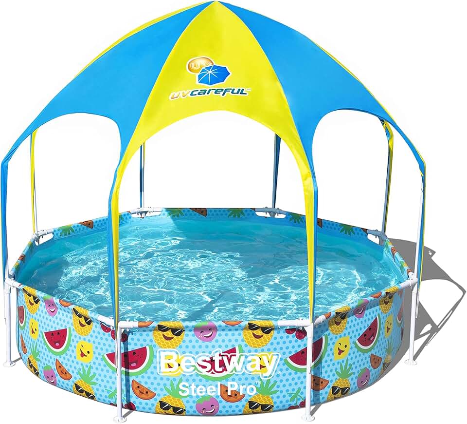 bleujardin Piscine tubulaire Bleu 244 x 244 x 51 cm 1680 L 56432