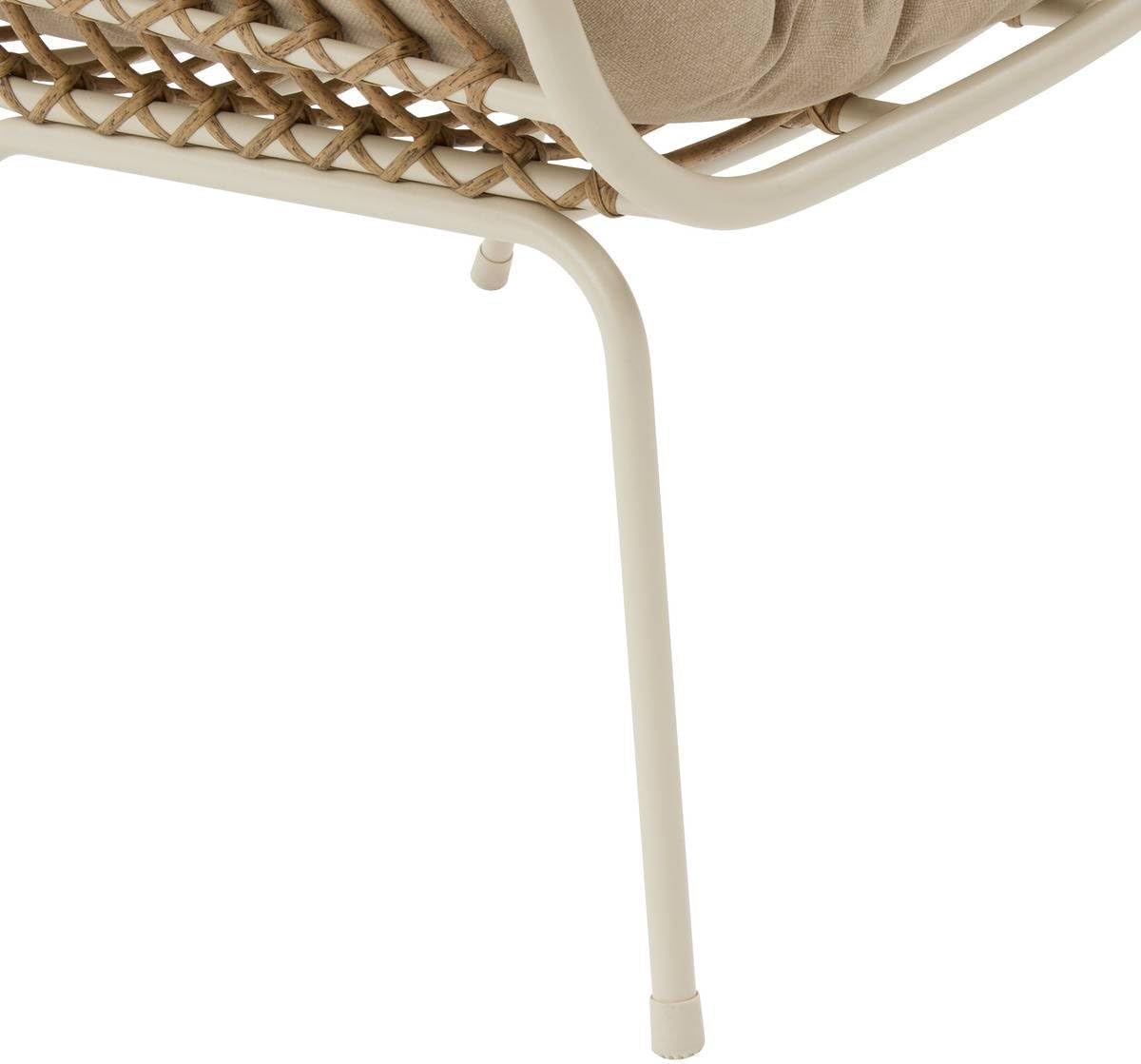 bleujardin - Paopao Duo - Compact, résine tressée, coussins - Argile, acier anti-corrosion