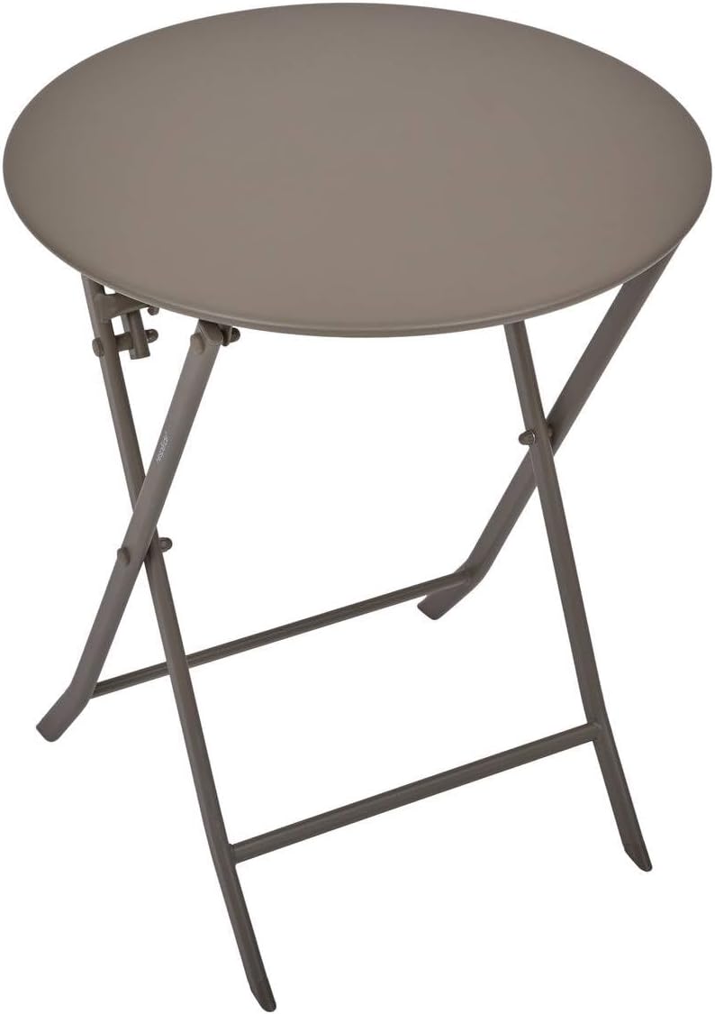 bleujardin - Greensboro pliante ronde - 2 places - acier renforcé, antirouille