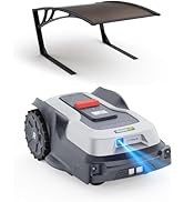 Robot tondeuse bleujardin T600 avec garage, Dratlosse RTK + KI - Tondeuse à gazon commandée - Robot avec obstacles