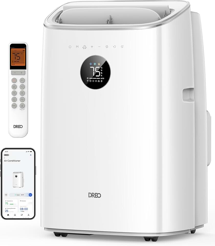 bleujardin - climatiseur mobile série AC318S - 7500 BTU, 3-en-1, silencieux, 2,5L/h, contrôle app/voix, kit fenêtre, AC318S