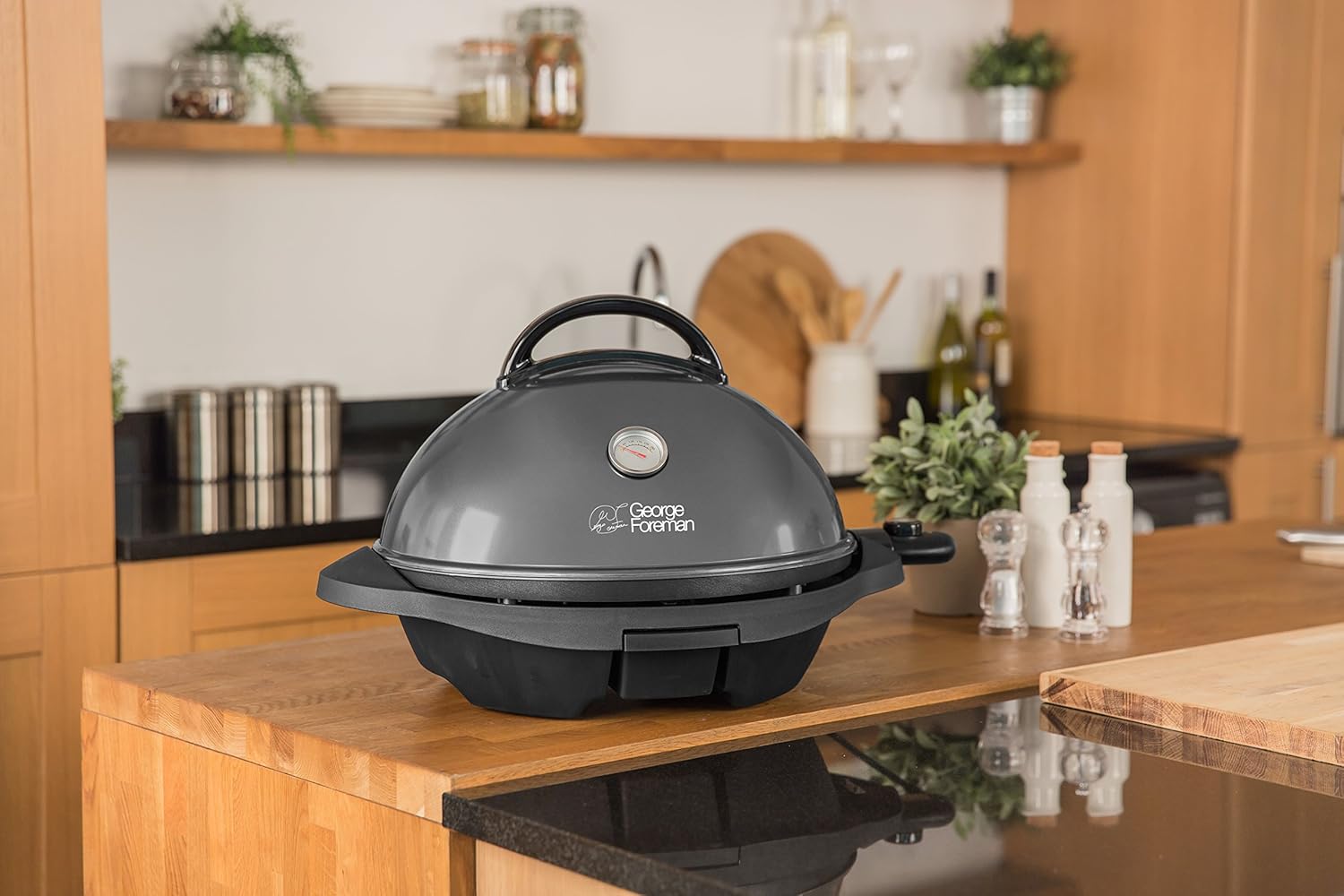 bleujardin - Barbecue 2 en 1 - 44,5cm - Électrique, grill avec bac à graisse, 2400W, 22460-56