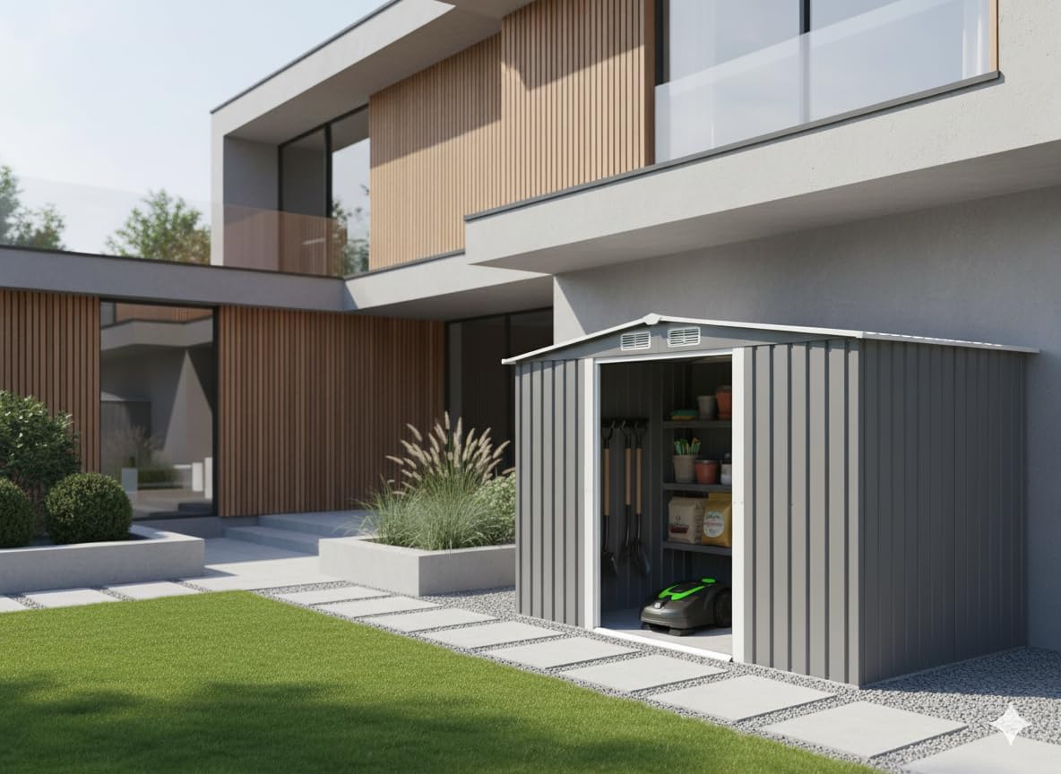 bleujardin - Jura - 6.66 m² - Abri métal robuste rangement jardin