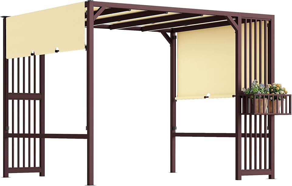 bleujardin - Pergola série UV30+ - 3x2,5m - toit ouvrant, résistante hiver