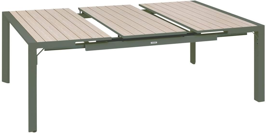 bleujardin - Evasion - table extensible 10 places - alu et effet bois