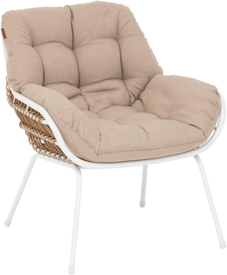bleujardin - Paopao Duo - acier époxy blanc 2 places - compact et élégant