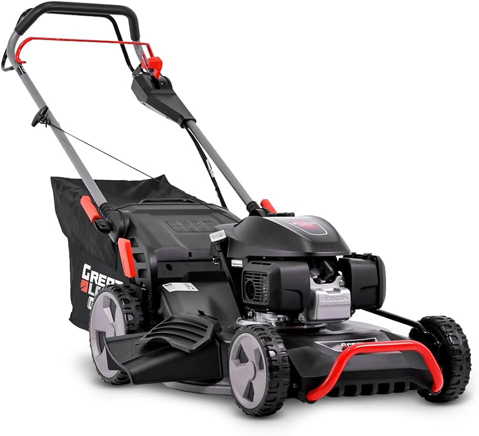 bleujardin - Tondeuse thermique tractée - 202CC - Mulching, éjection latérale, vitesse variable