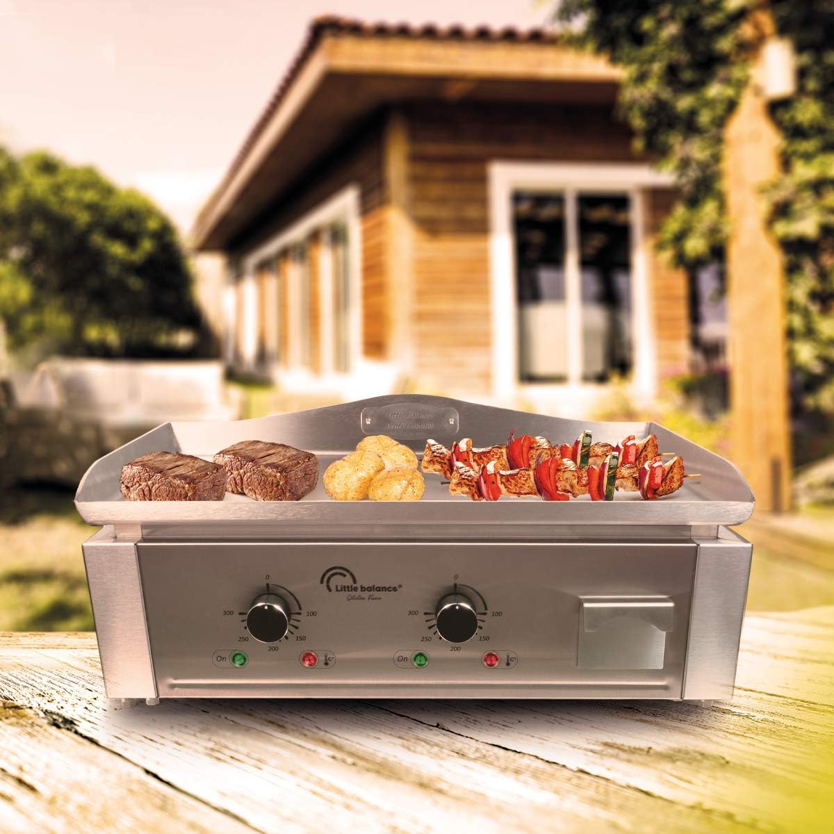bleujardin - Aquitaine Pro série - inox - 2 zones, 3500W - 8476