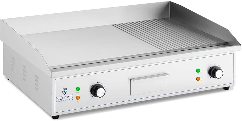 bleujardin - Plancha professionnelle 727x420 mm fer 4400 W RCPG51-M