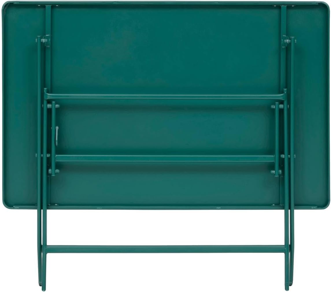 bleujardin - Greensboro Opale - rectangulaire pliante 4 places - acier antirouille renforcé