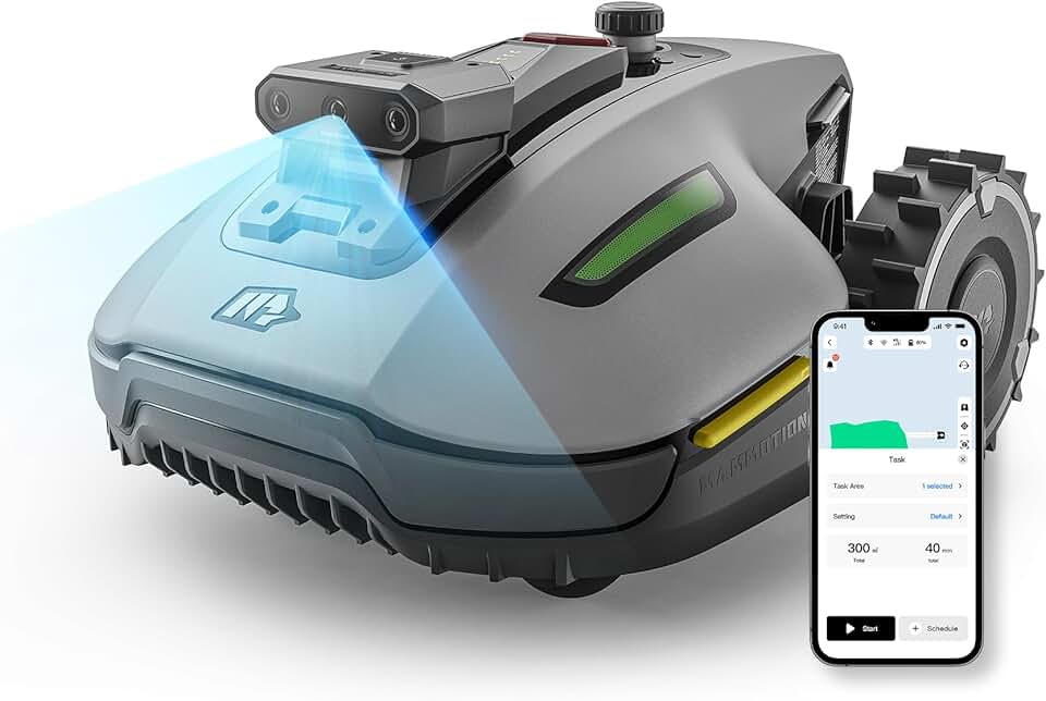 bleujardin - YUKA Mini - 700 m² - tondeuse robot AI vision triple caméra YUKA Mini