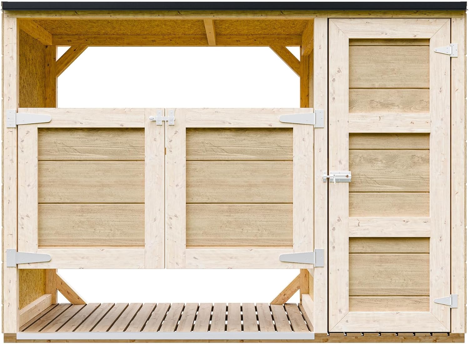 Abri de Jardin pour poubelles, Cache Poubelle extérieur 2x240L – Coffre de Rangement Exterieur, Armoire de Jardin, cabane de Jardin Exterieur – bleujardin M981A