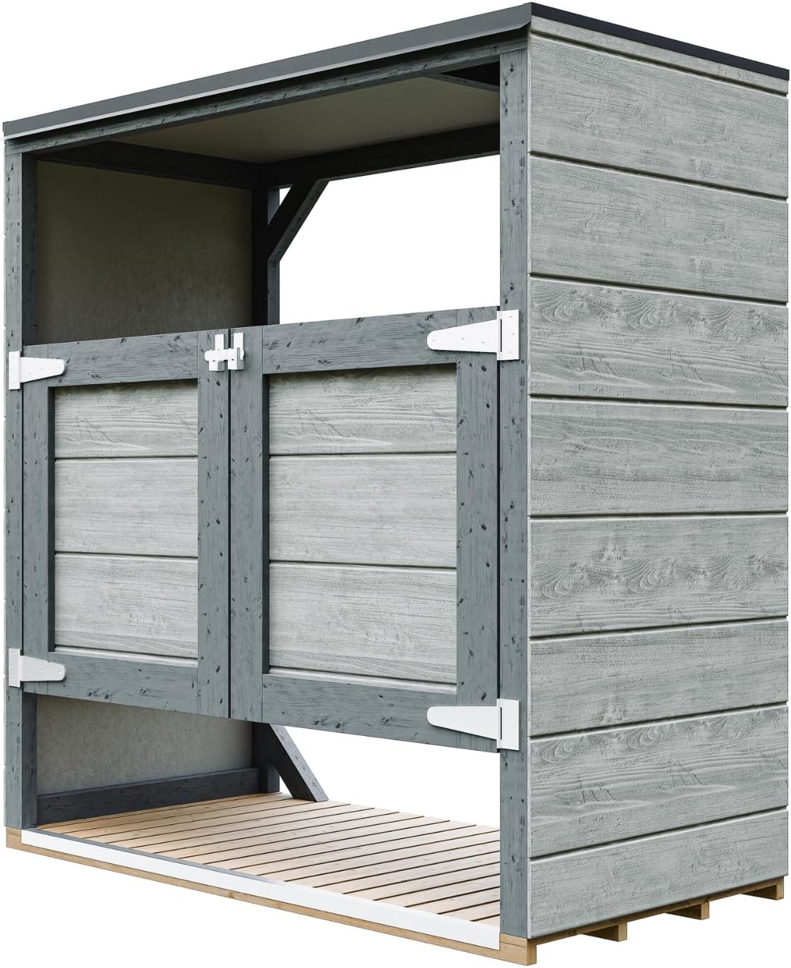 Abri de Jardin pour poubelles, Cache Poubelle extérieur 2x240L – Coffre de Rangement Exterieur, Armoire de Jardin, cabane de Jardin Exterieur – bleujardin M980A-TUNDRA Cavern