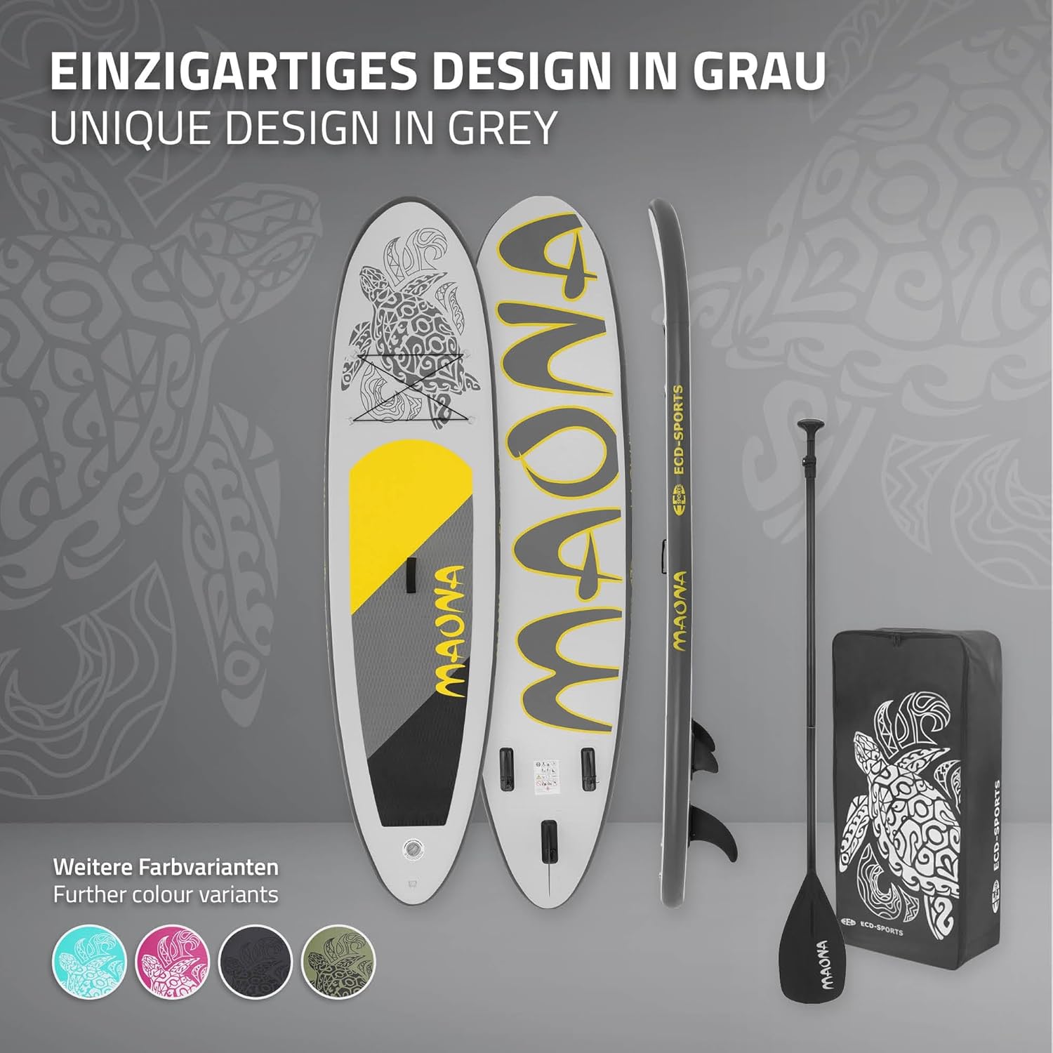 bleujardin - SUP gonflable série Stand Up - 305/308/320/380 cm - PVC, 120/150 kg, 10/15 cm d'épaisseur