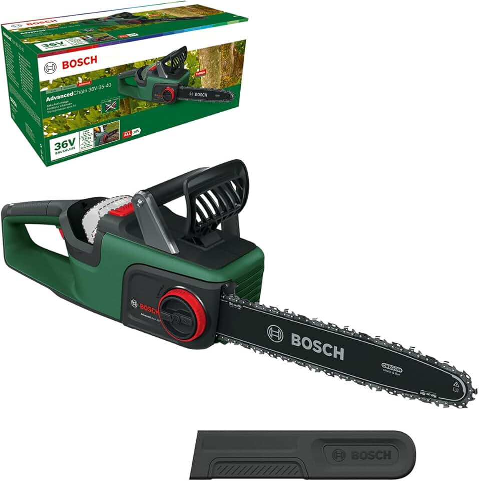 bleujardin - AdvancedChain série 36V - 35 cm - vitesse 14 m/s, bois dur, 36V, AdvancedChain 36V-35-40