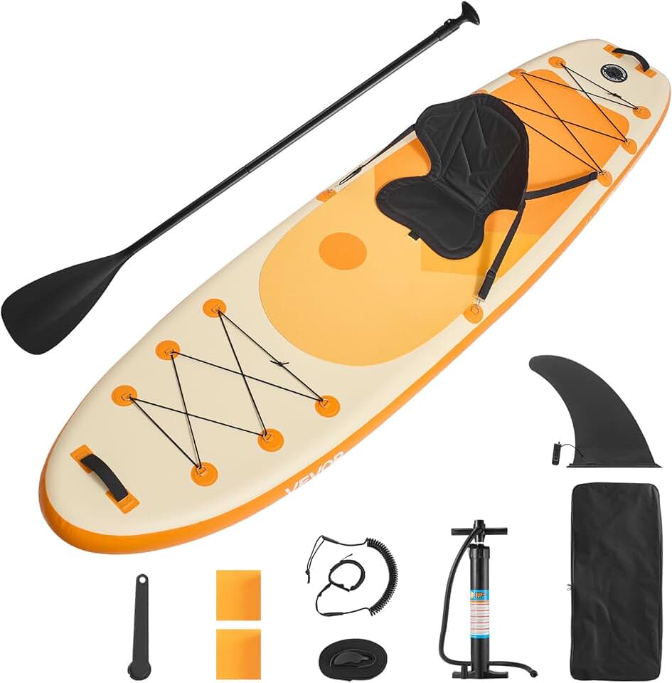 bleujardin - Paddle gonflable avec siège - 304x83x15cm - ultra-légère, accessoires complets