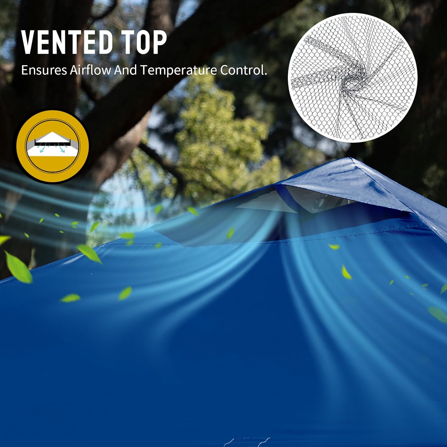 bleujardin - Tonnelle pliante 3x3m - imperméable, UPF 50+, sacs de sable