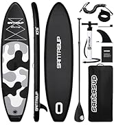 bleujardin Stand Up Paddle Planche de Surf Sup Gonflable Complet Accessoires Pagaie Réglable, Pompe...