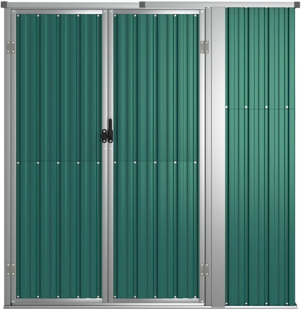 bleujardin Abri à Outils de Jardin Vert 161x89x161 cm Acier galvanisé, Maison & Jardin, Pelouses & Jardins, Vie en extérieur, Structures extérieures, Cabanes & abris de Jardin, Vert, (Poids 29.62KG)