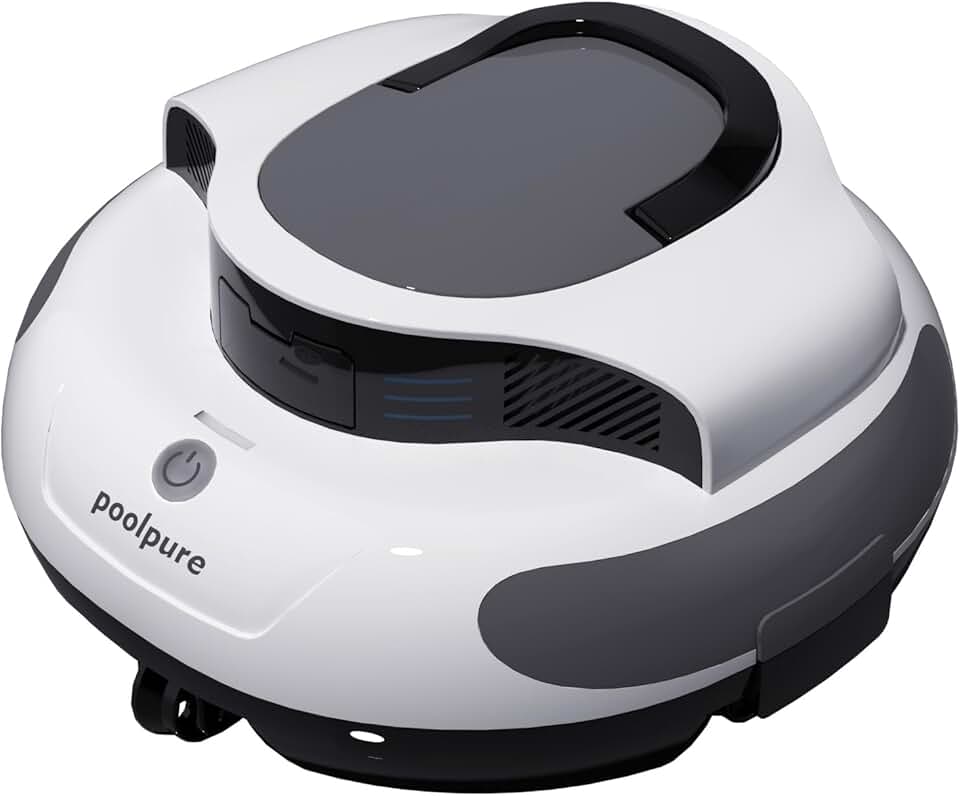 bleujardin - Robot piscine sans fil - 5000mAh, double moteur, LED, auto-stationnement, IPX8, max 90㎡