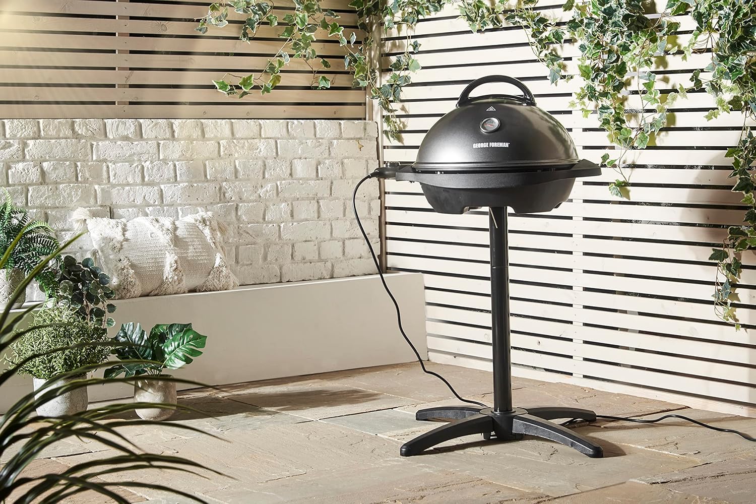 bleujardin - Barbecue 2 en 1 - 44,5cm - Électrique, grill avec bac à graisse, 2400W, 22460-56