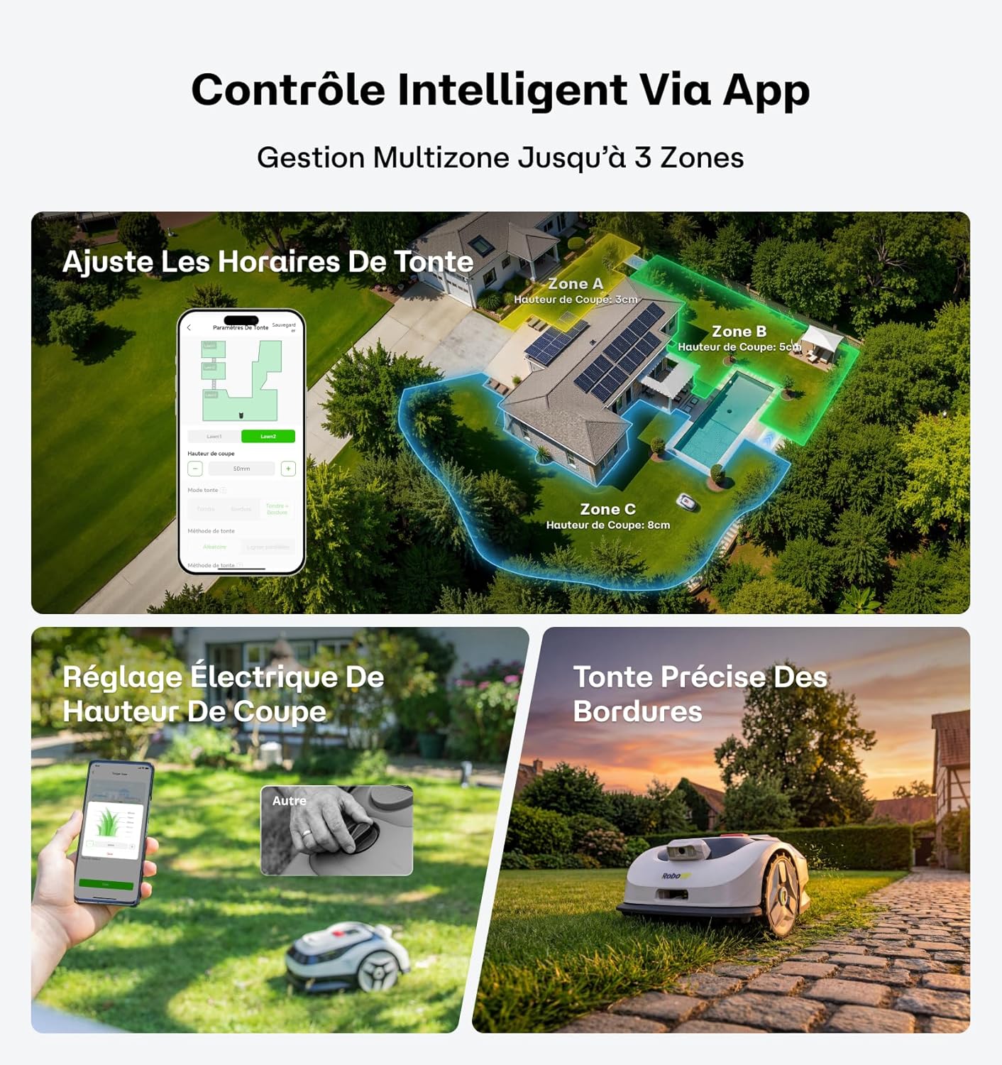 Raccoon - 2 SE Série - 600m² - robot tondeuse intelligent, 5Ah, longue autonomie, Raccoon 2 SE