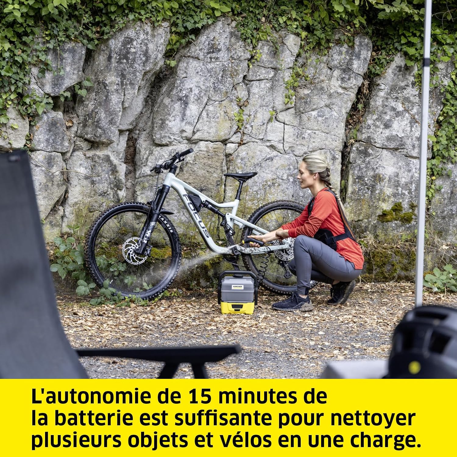 bleujardin - OC 3 Plus - 26x23x28 cm - nettoyeur mobile, 7L, 2.3kg, batterie Li-Ion