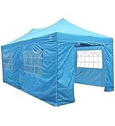 bleujardin Pavillon Ultra-résistant à Ouverture instantanée de 3m x 6m avec 4 Poids lége...