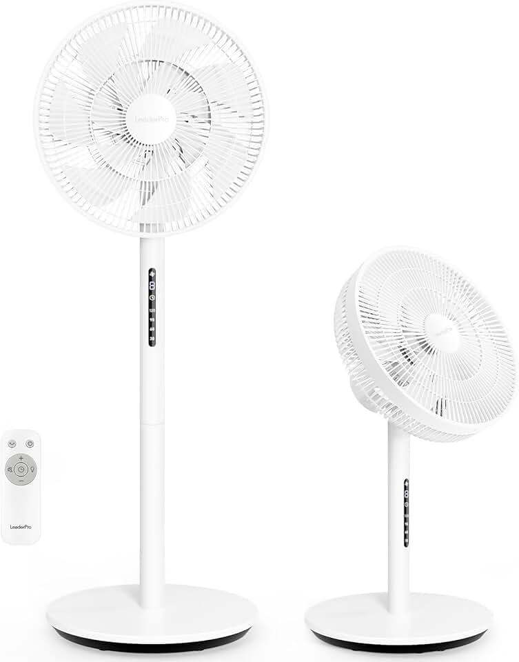 bleujardin - ventilateur sur pied 120cm - 8 vitesses, télécommande, moteur DC