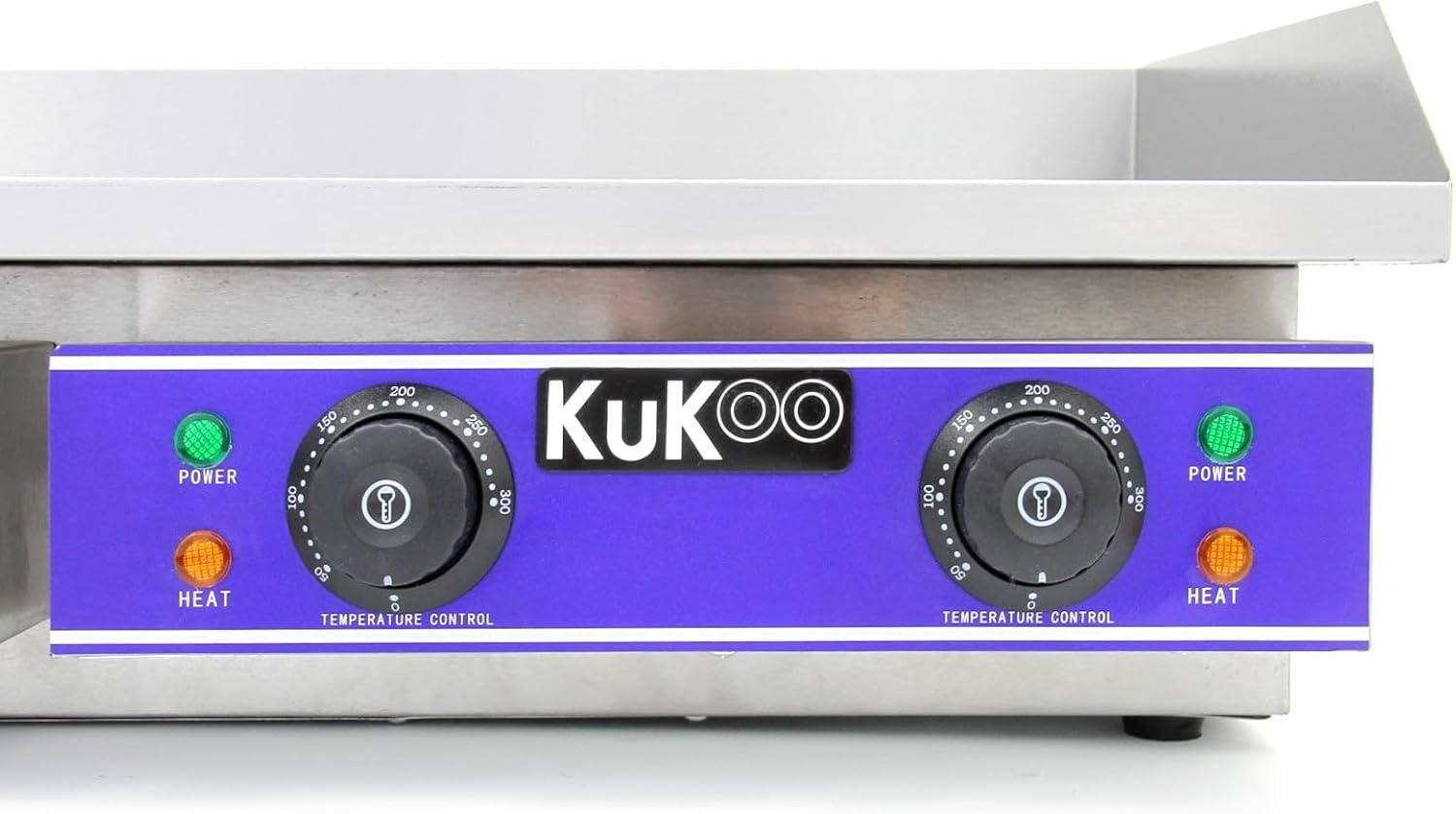 KuKoo - Plaque de cuisson professionnelle - 70cm - acier inoxydable