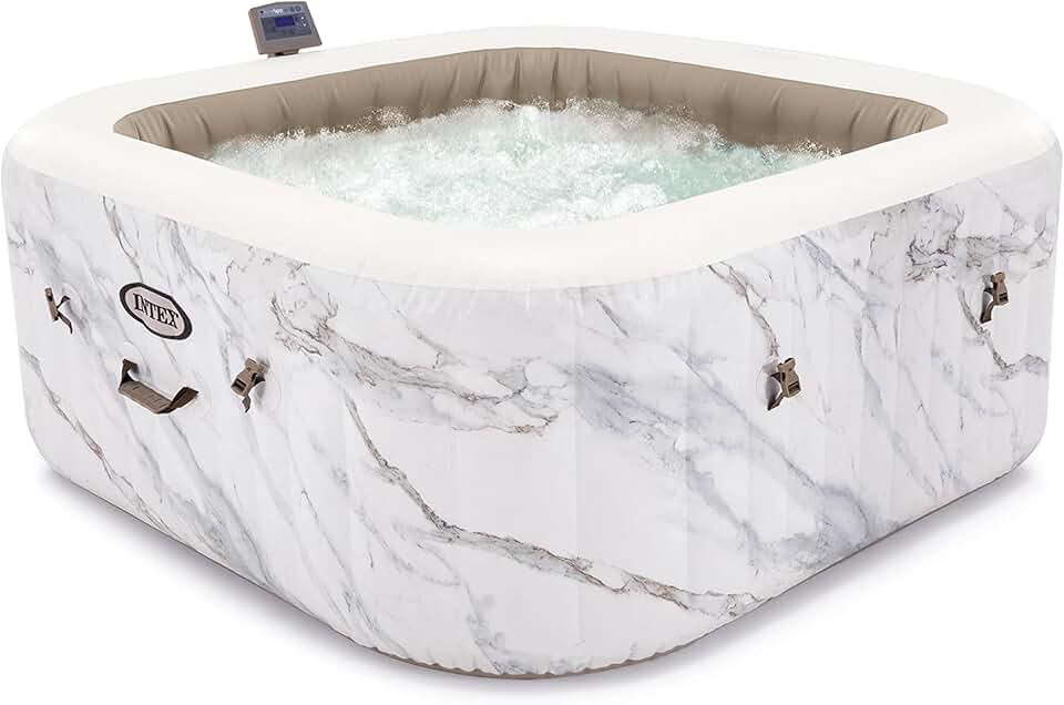 bleujardin - Pure Spa Calacatta 4 places - spa gonflable rond - 28464EX