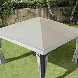 tonnelle de jardin pavillon bleujardin intent24 toit