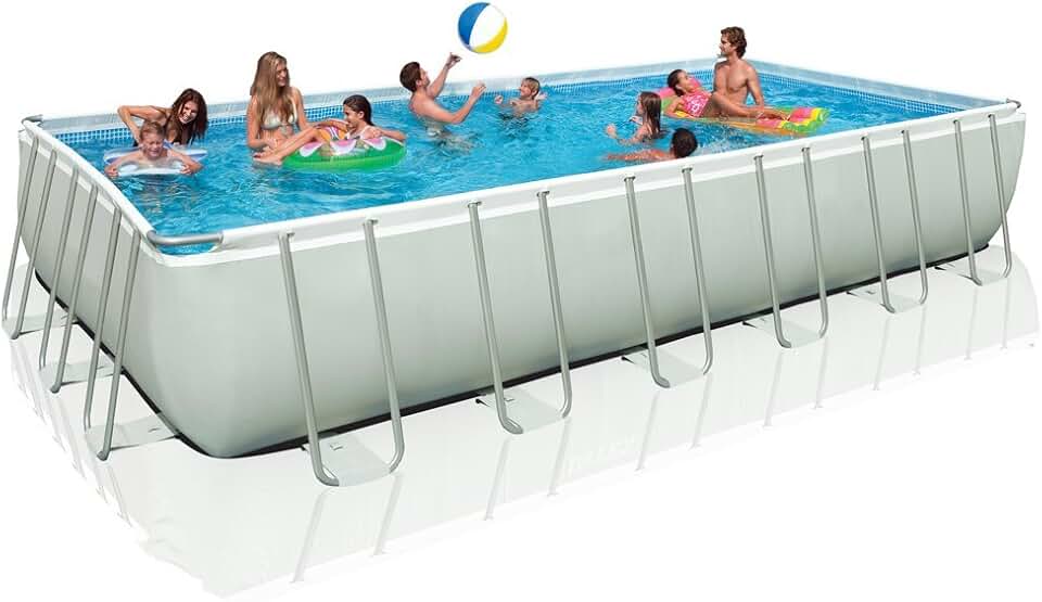 bleujardin - Piscine Ultra Série - 732x366 cm - Filtration et accessoires complets