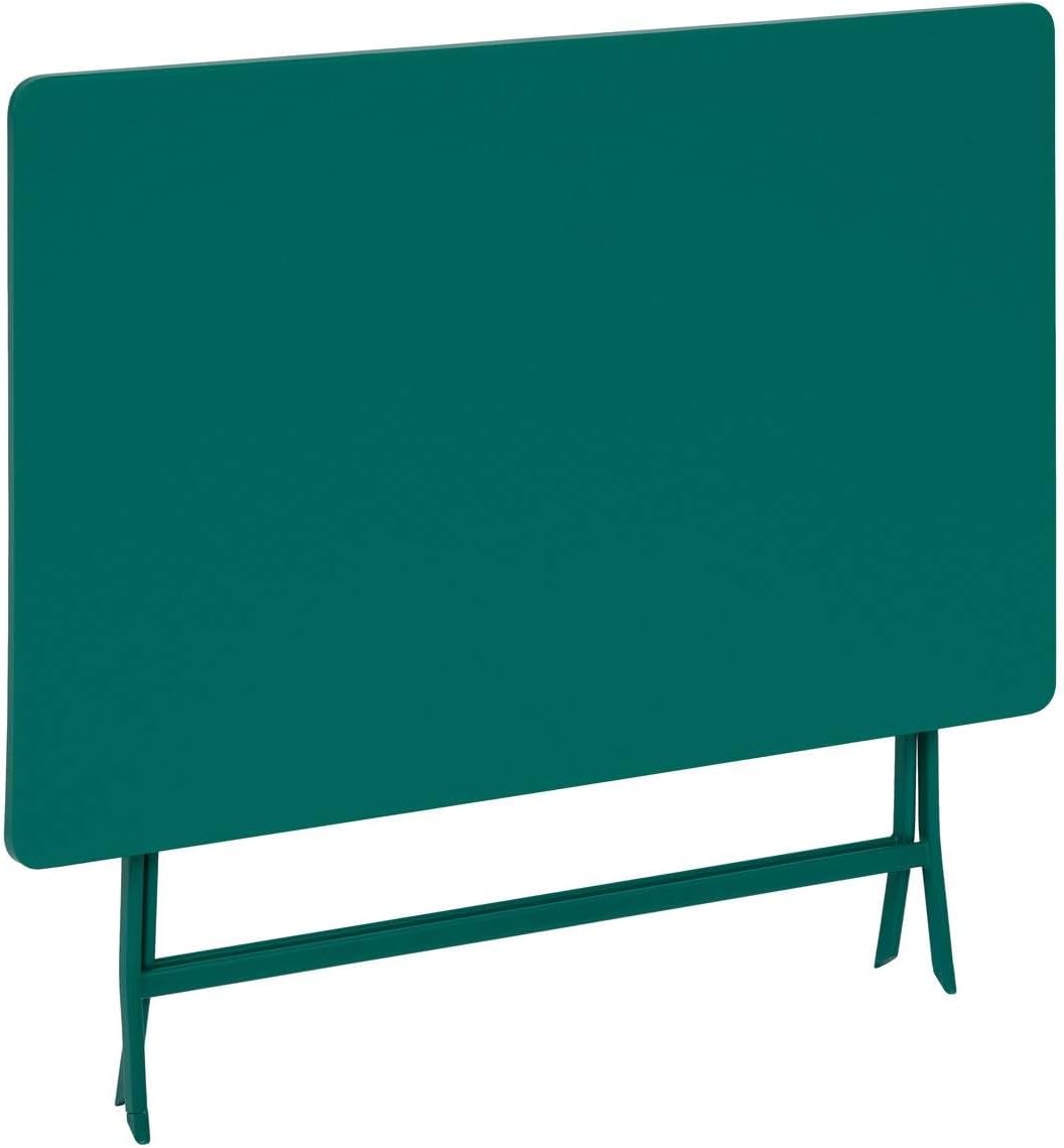 bleujardin - Greensboro Opale - rectangulaire pliante 4 places - acier antirouille renforcé
