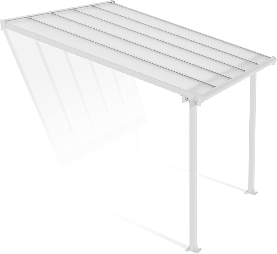 bleujardin - Olympia série - 3.05x3m - pergola alu/polycarbonate blanc