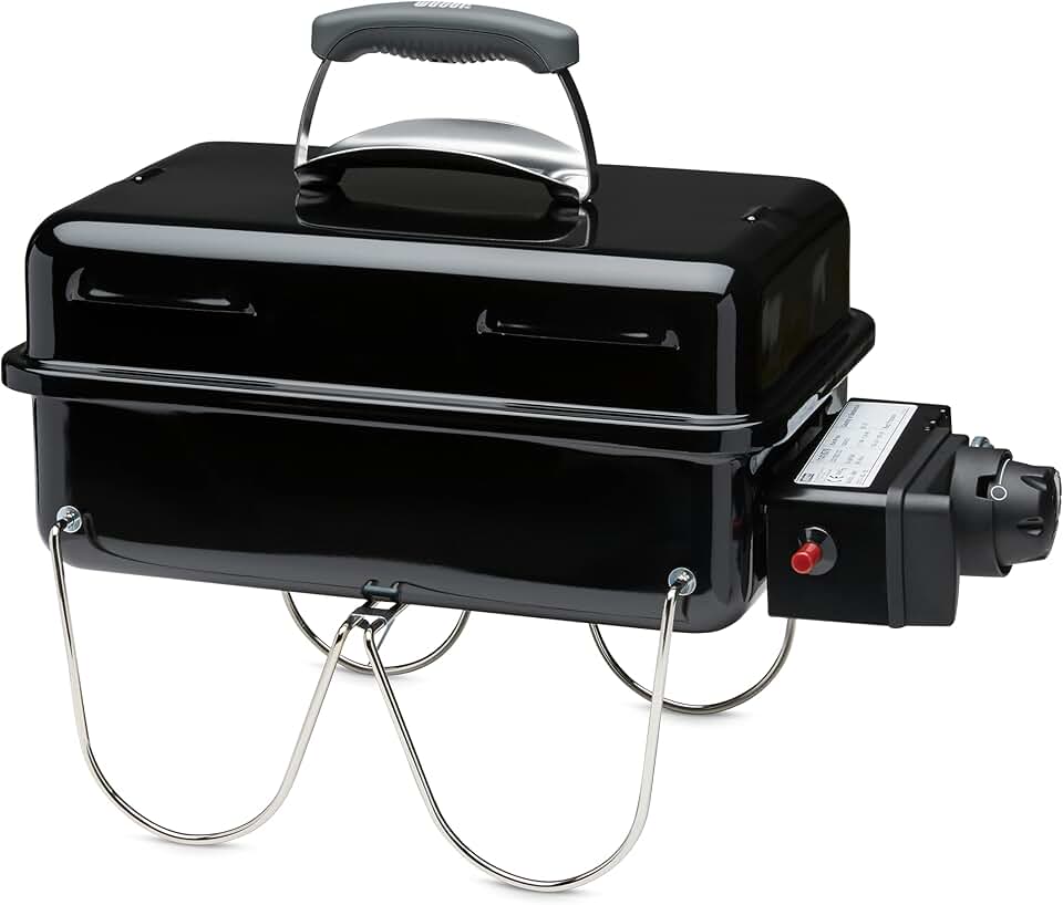 bleujardin - Go-Anywhere - 42x26cm - barbecue gaz portable pieds repliables