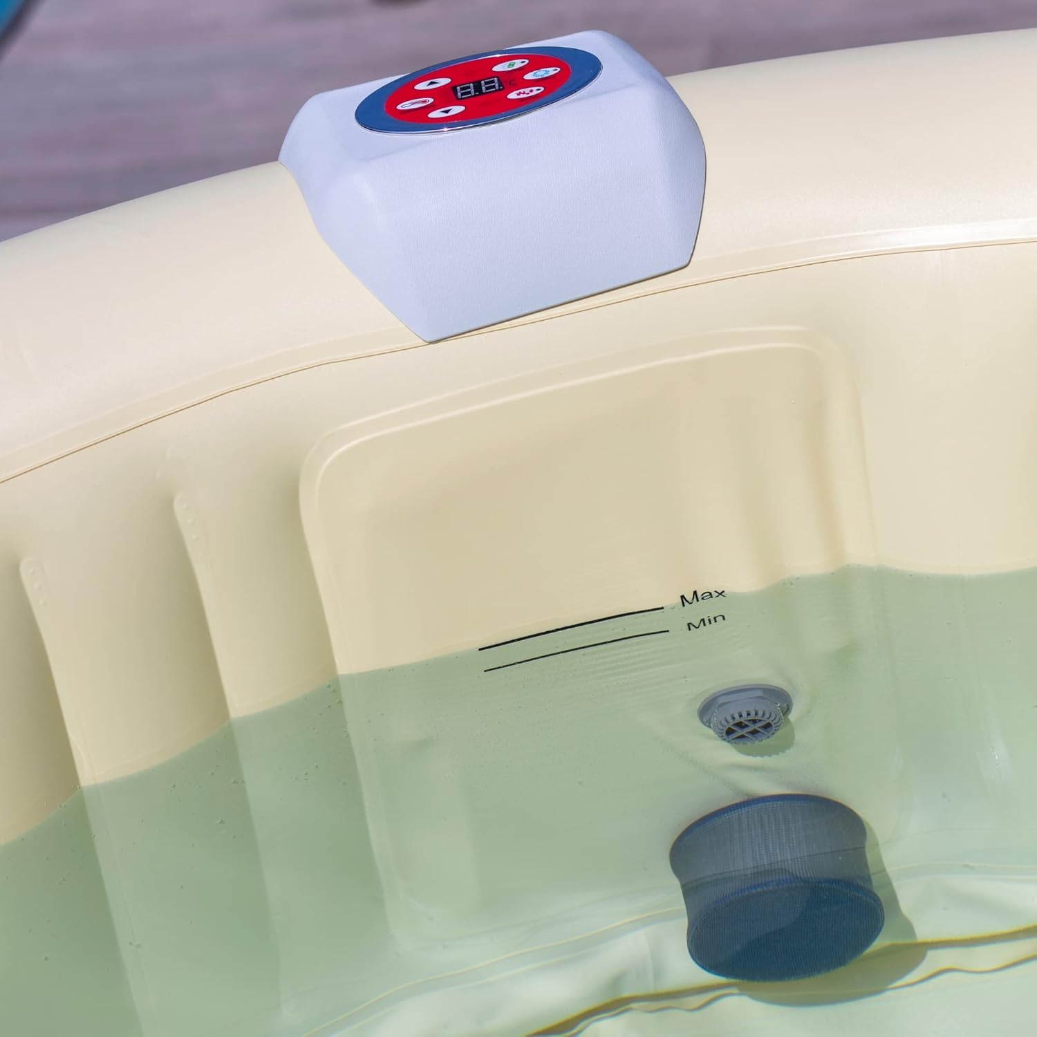 bleujardin - Bain à remous Ovale - 190x120x65 cm - Pompe 30 W, 550 L
