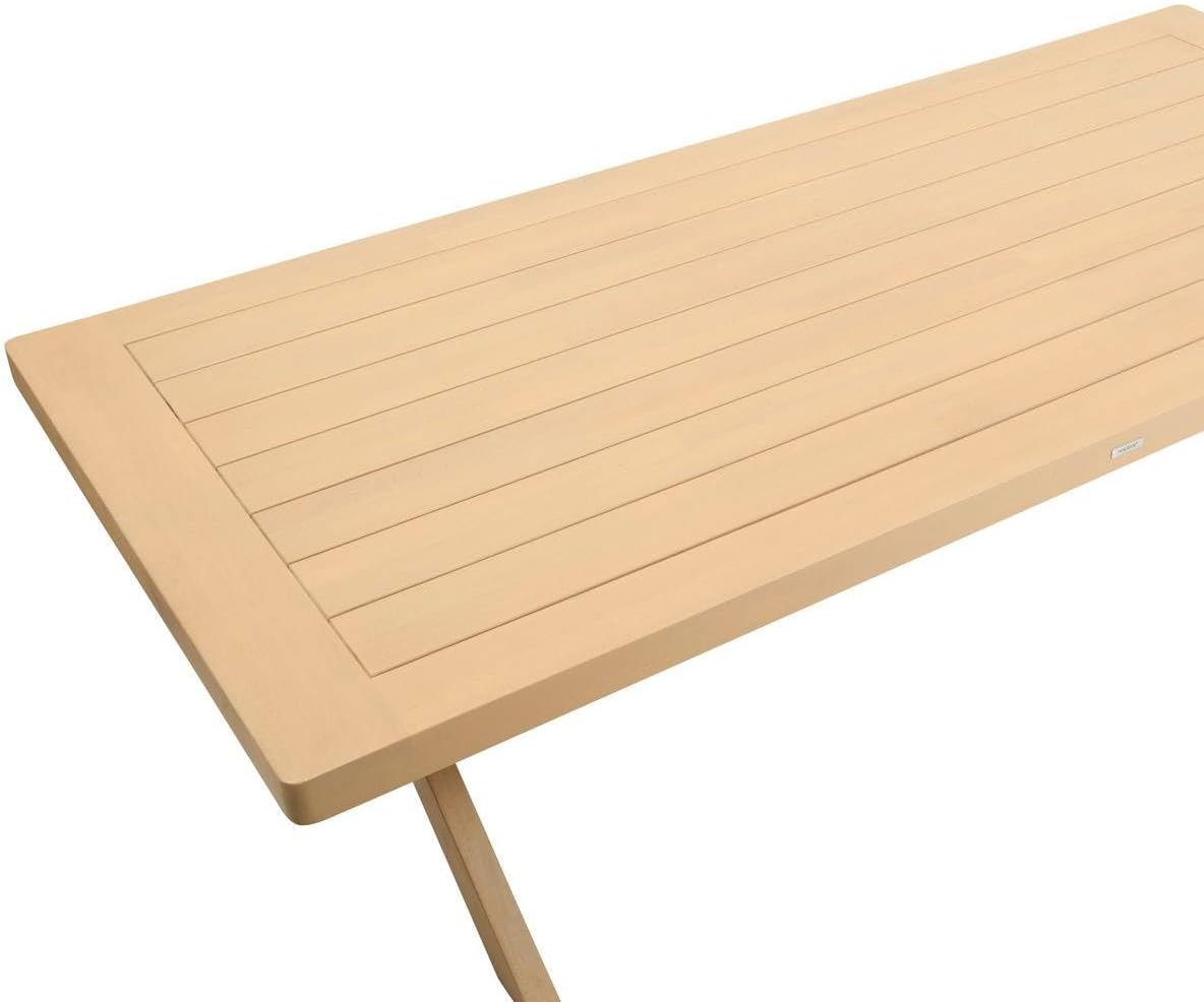 bleujardin - Xenia table de jardin 10 places - eucalyptus - grande taille