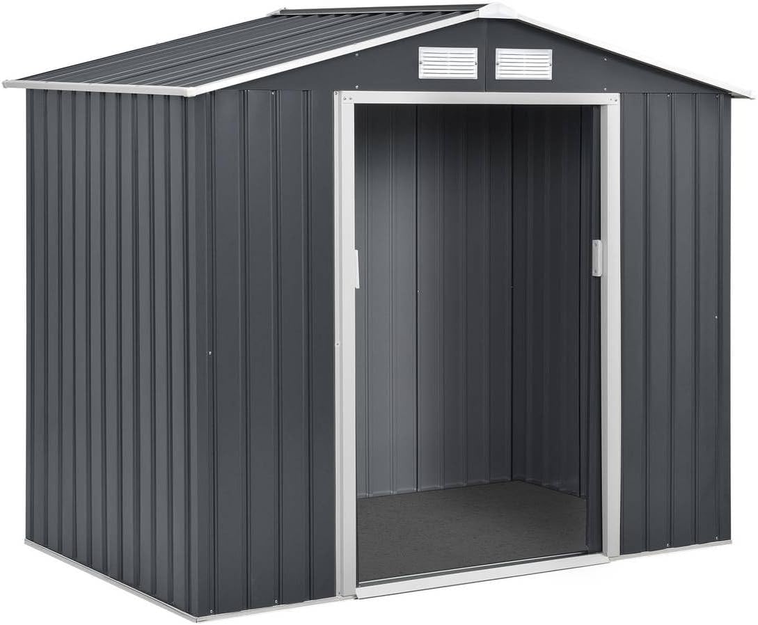 bleujardin - Abri de Métal Vegas - 2.7m² - gris - 1299_‎93414
