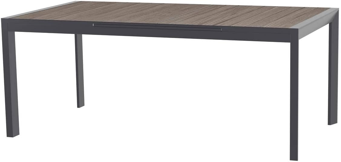 bleujardin - Evasion - 10 places - table aluminium extensible extérieur
