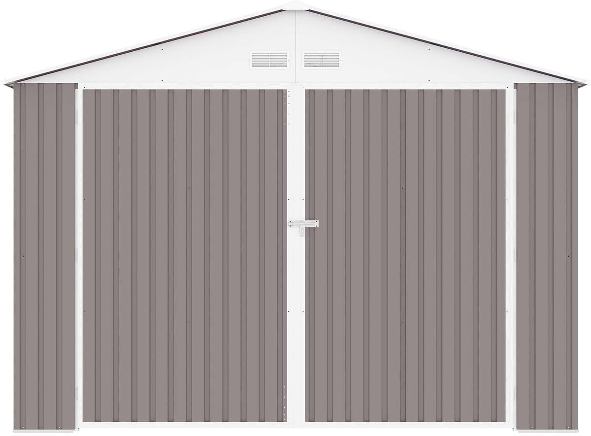 Garage métal Nevada - 15,36m² - porte battante - robuste et spacieux