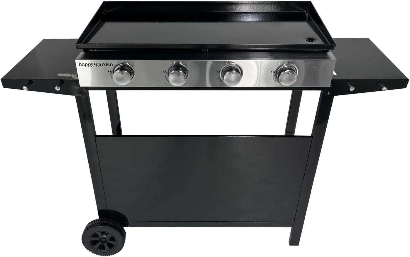 bleujardin - Plancha Mérida 4 brûleurs avec chariot - gaz - 78x41 cm